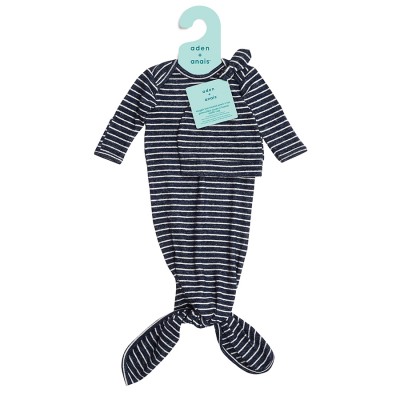 Snuggle knit gown & hat set