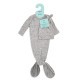 Snuggle knit gown & hat set