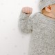 Snuggle knit gown & hat set