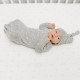Snuggle knit gown & hat set
