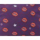 Waterproof Bag Woven - Lips Purple