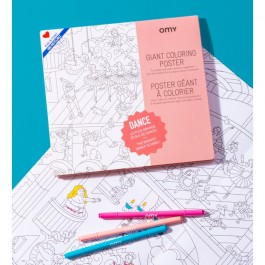 OMY Giant Coloring Poster - Dance