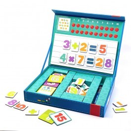 Magnetic Set with Numbers & Images "Play with words"