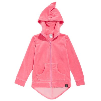Hoodie Dino - Pink Velvet