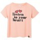 T-Shirt - Pale Pink Listen to your heart
