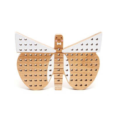 Wooden cross stitch butterfly