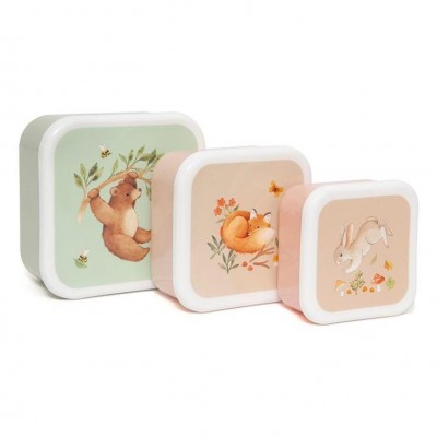 Lunch Box Bear and his friends - Σετ 3 τεμαχίων