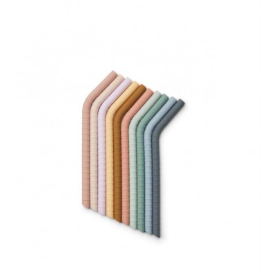 Σετ καλαμάκια σιλικόνης - Jonas straws 10 Pack