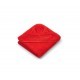 Albert Hooded baby towel - Cat apple red