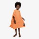 Organic Cotton Poncho Papaya