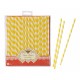 Yellow Stripes Paper Straws