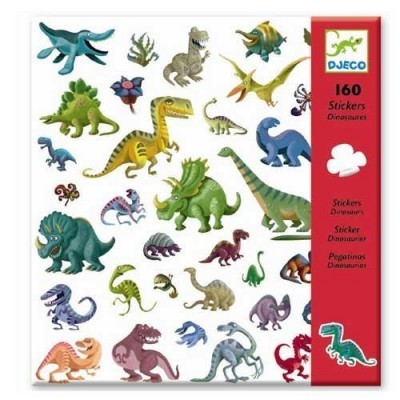 Set of 160 stickers - Dino