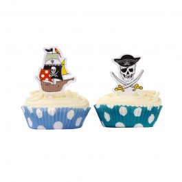 Pirate Party Cup Cake Wraps