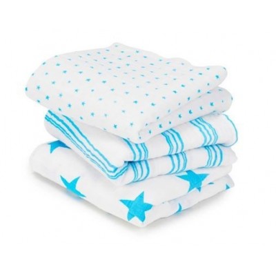 Musy Swaddle Fluro Blue- 3 Pack 