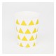 Cups with Yellow Triangles 