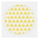 Paper Plates with Yellow Triangles 