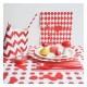 Paper Plates with Red Chevron