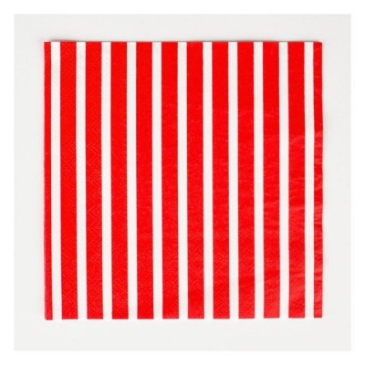 Napkins with Red Stripes