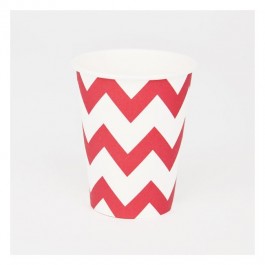 Cups in Red Chevron