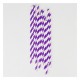 Paper Straws - Purple Stripes