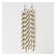 Paper Straws - Gold Stripes