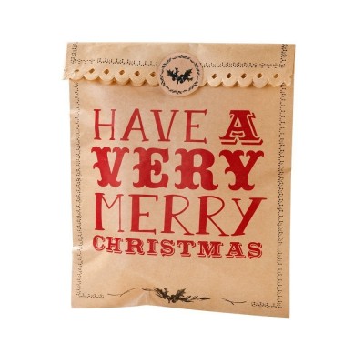 Kraft Paper Bags Merry Chsristmas