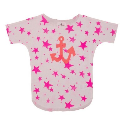 Tee Pink Stars with anchor