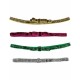 Glitter Bow Headband - Set of 4
