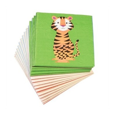 Pack of 20 napkins  - Colorful creatures