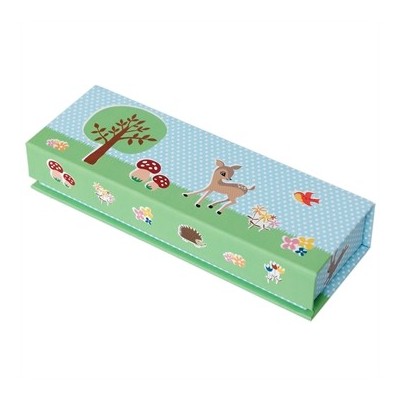 Magnetic Pencil Case - Woodland