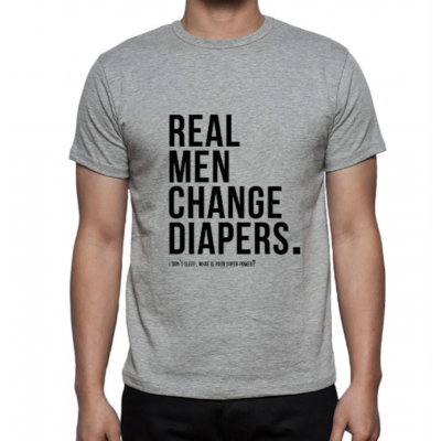 T-Shirt for Dad - Real Men Change Diapers
