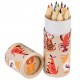 Set of 12 coloring pencils - Colorful Creatures