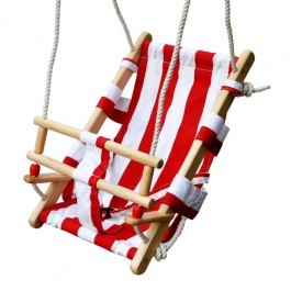 Wooden swing for exterior