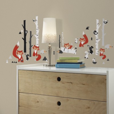 Wall Stickers - Trees and Foxes