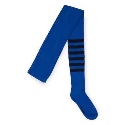 Blue Striped Tights