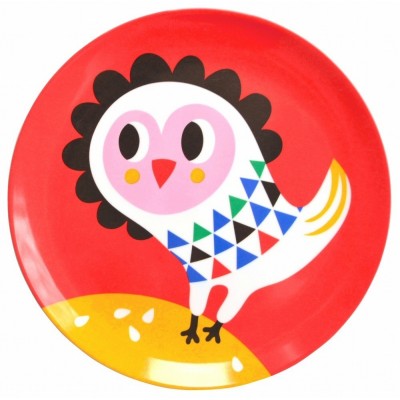 Melamine Plate - Owl