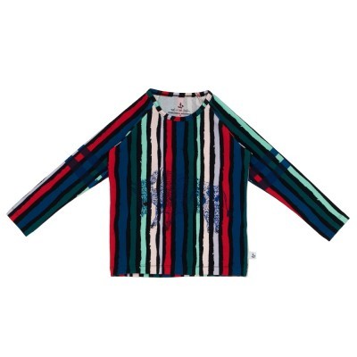 Top - Black Winter Stripes