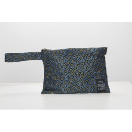 Waterproof Bag Woven - Blue Metallic
