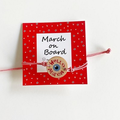 Βραχιολάκι Μάρτης - Hello March