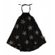 Star Collar Dress - Black