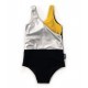 Tricolor Swimsuit Black