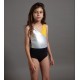 Tricolor Swimsuit Black